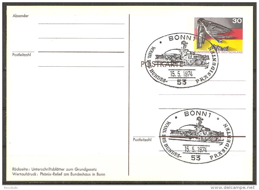 (6138) BRD // Ganzsache - Postkarte - Sonderstempel - Privé Postkaarten - Ongebruikt