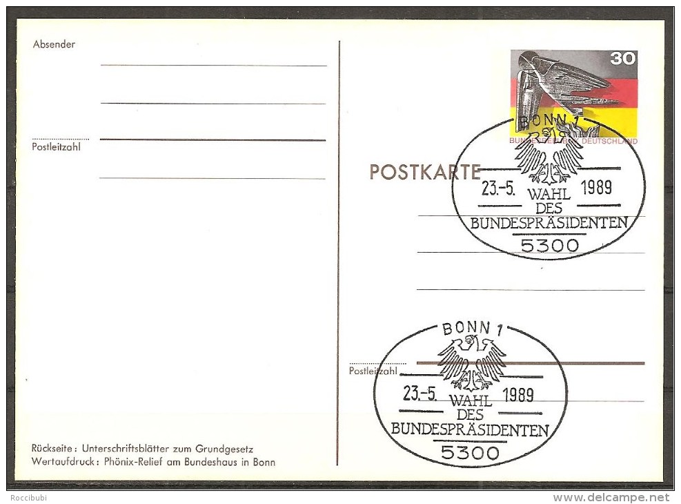 (6136) BRD - Ganzsache - Postkarte - Sonderstempel - Private Postcards - Mint