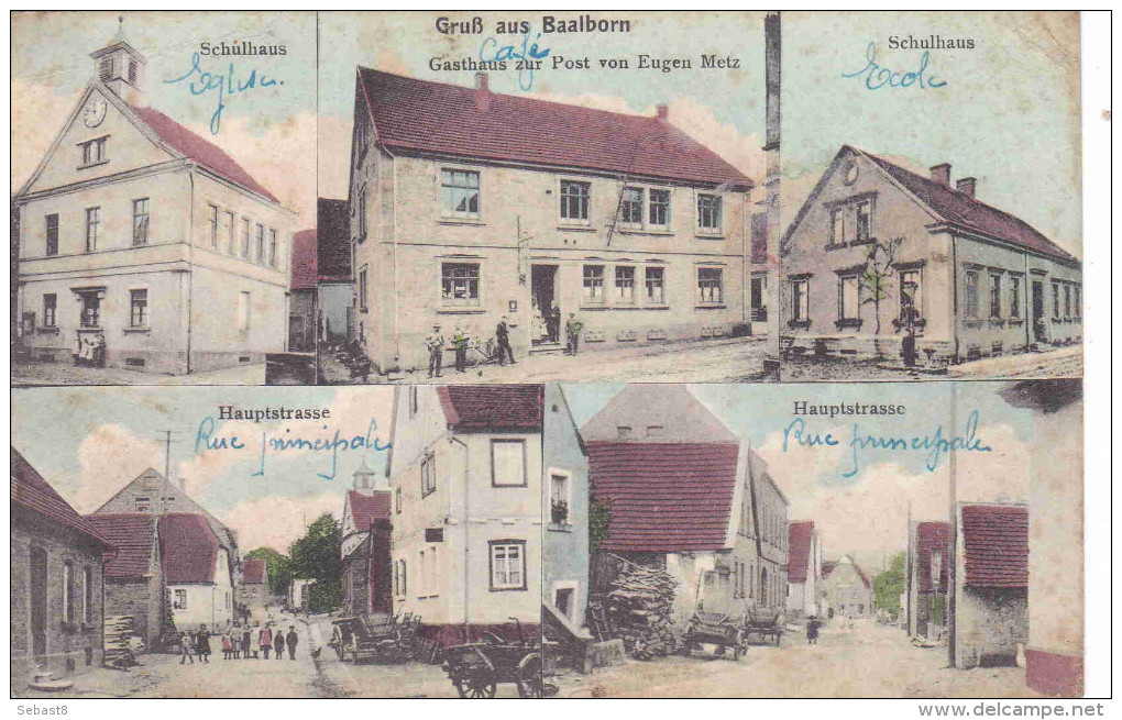 GRUSS AUS BAALBORN SCHULHAUS - HAUPSTRASSE - GASTHAUS ZUR POST VON EUGEN METZ - Kaiserslautern