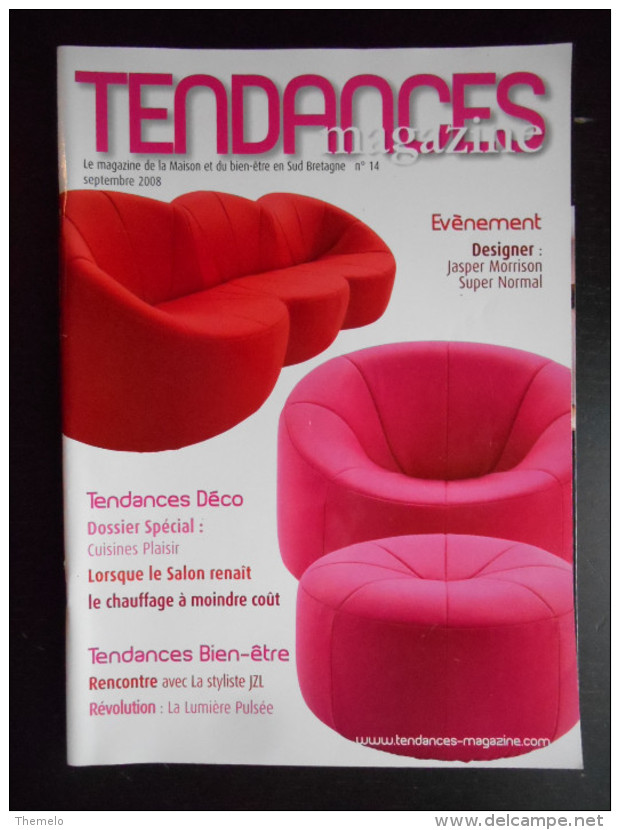 "Tendances Magazine De La Maison Et Du Bien être En Sud Bretagne" N°14 09/2008 - Décoration Intérieure