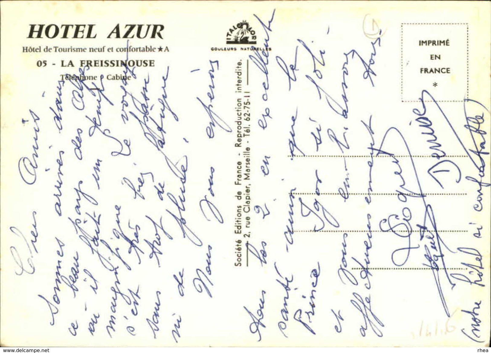 05 - LA FREISSINOUSE - Carte Pub Hotel - Multi Vues - Autres & Non Classés