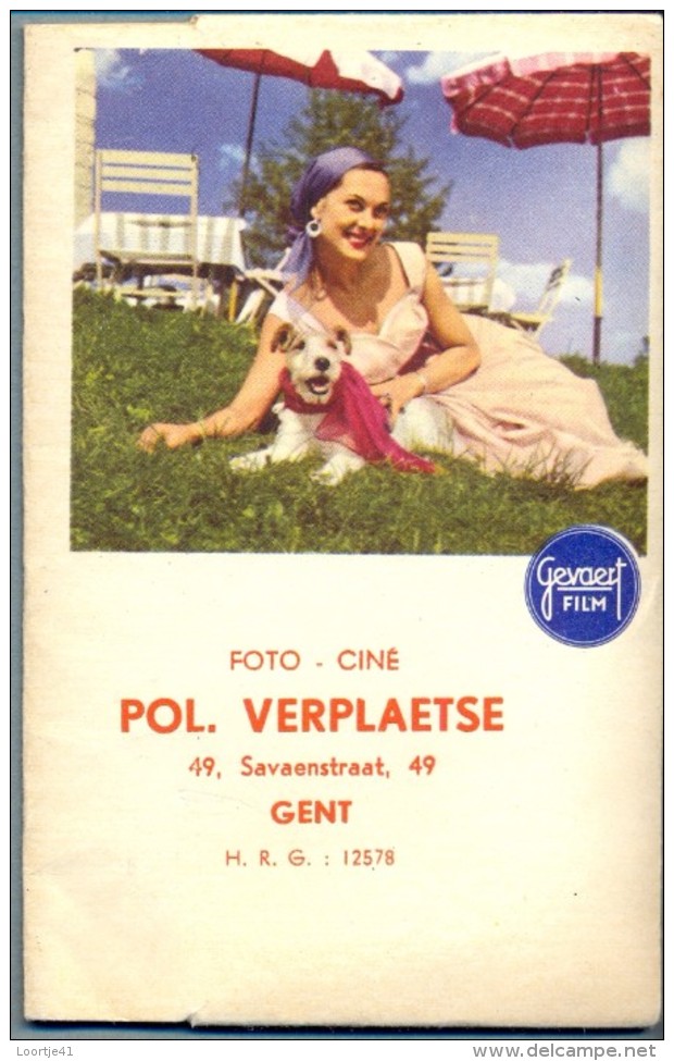 Omslag Carnet Voor Foto´s - Reclame Publicité - Pol Verplaetse - Savaanstraat Gent - Sonstige & Ohne Zuordnung