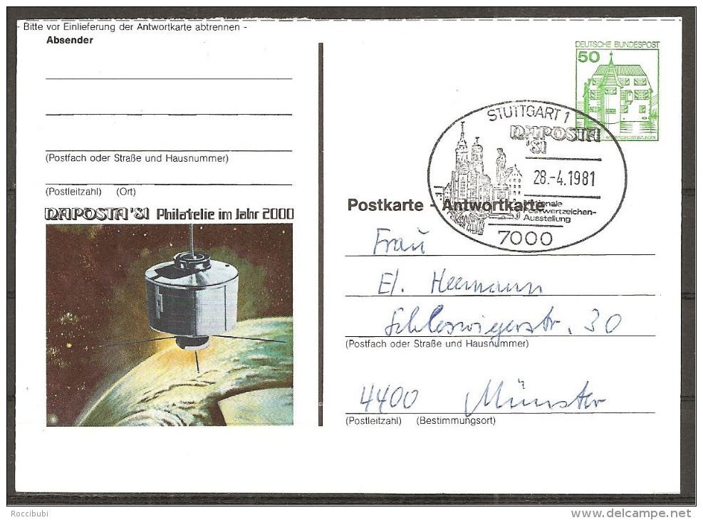 = BRD - Ganzsache/Postkarte O = Sonderstempel - Cartes Postales Privées - Oblitérées