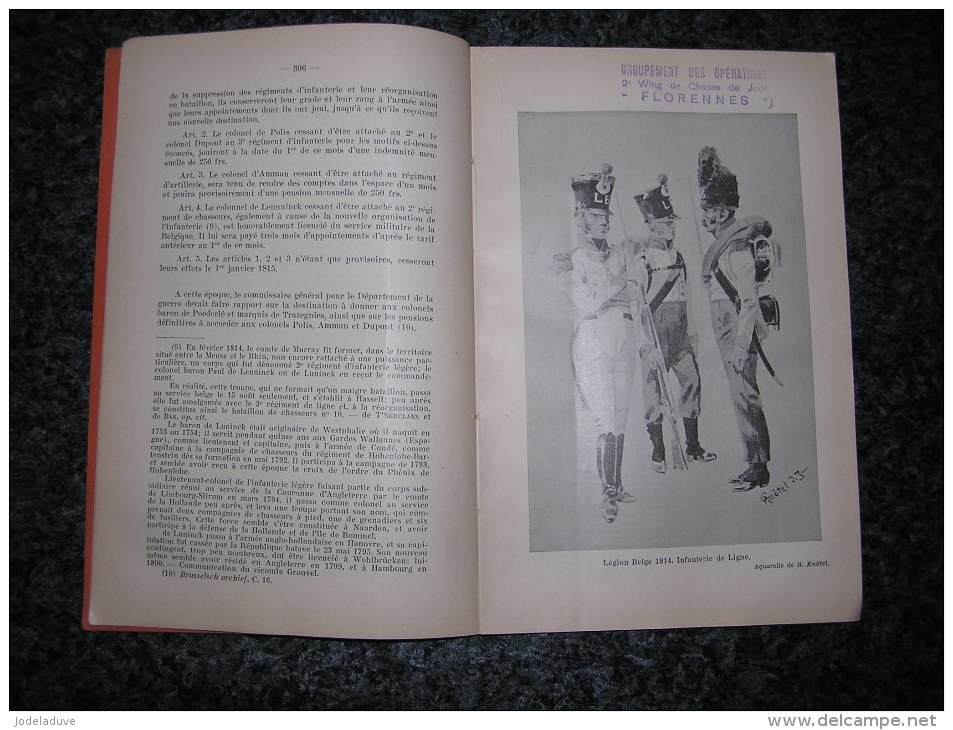 CARNET DE LA FOURRAGERE Revue N° 5 Année 1951 Histoire Militaire Légion Belge 1814 Empire Uniformes 181 Anglesen Espagne - Geschiedenis