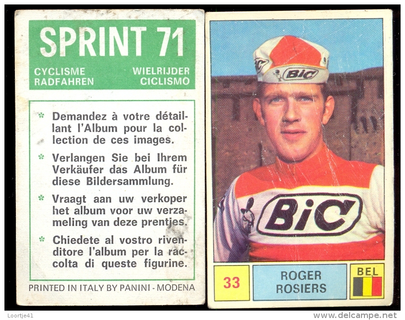 Wielrennen Cyclisme Coureur Roger Rosiers - Sprint 71 - Panini Modena - Cyclisme