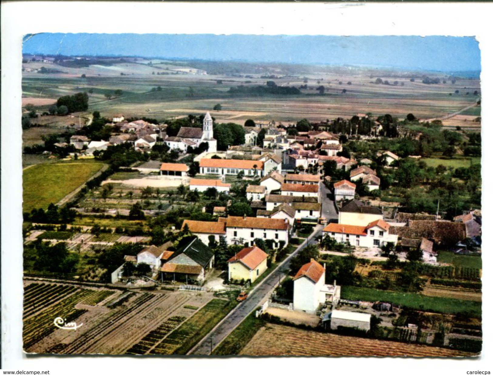 CP - CIVAUX (86) VUE GENERALE AERIENNE - Autres & Non Classés