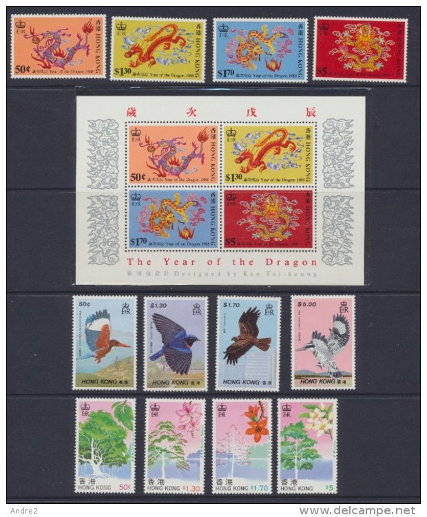 Hong Kong - 1988  Année    -   Year ***   MNH - Neufs