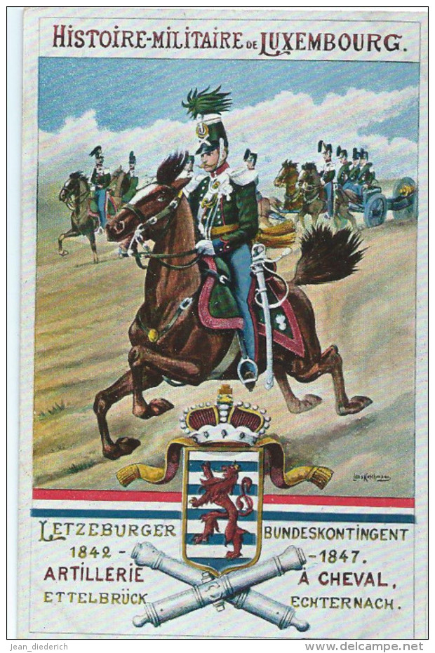 Luxembourg (Lëtzebuerg) - Luxemb. Bundeskontingent - Artillerie à Cheval 1842-1847 Ettelbrück / Echternach (Kuschmann) - Andere & Zonder Classificatie