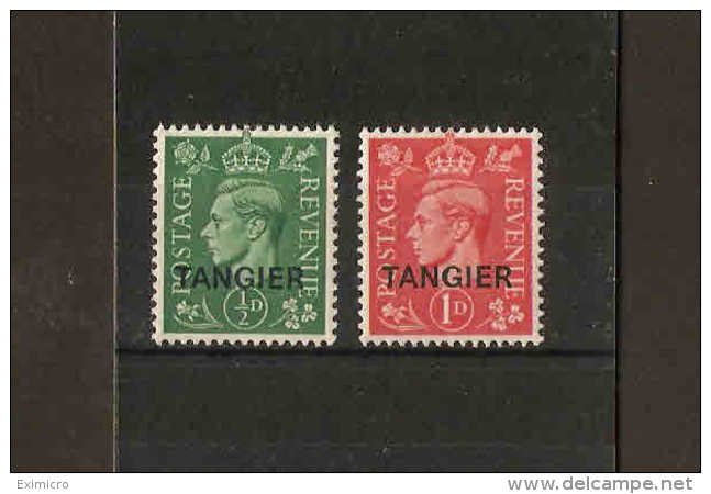 MOROCCO AGENCIES (TANGIER) 1944 PALE COLOURS SET SG 251/252 VERY LIGHTLY MOUNTED MINT Cat £24 - Morocco Agencies / Tangier (...-1958)