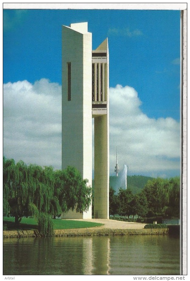 AUSTRALIA TARJETA ENTERO POSTAL THE CARILLON CANBERRA CAMPANA BELL - Musik