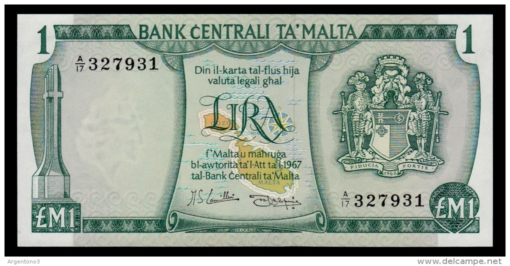 Malta 1 Lira 1967 (1973) UNC- - Malta