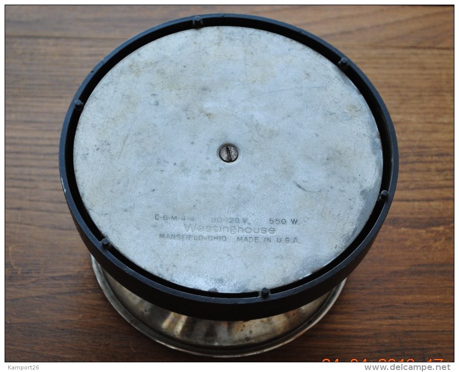 1930s WESTINGHOUSE Vacuum Pot Coffee Maker Base ELECTRIC HOT PLATE Burner STOVE Plaque Chauffante MOKA - Autres Composants