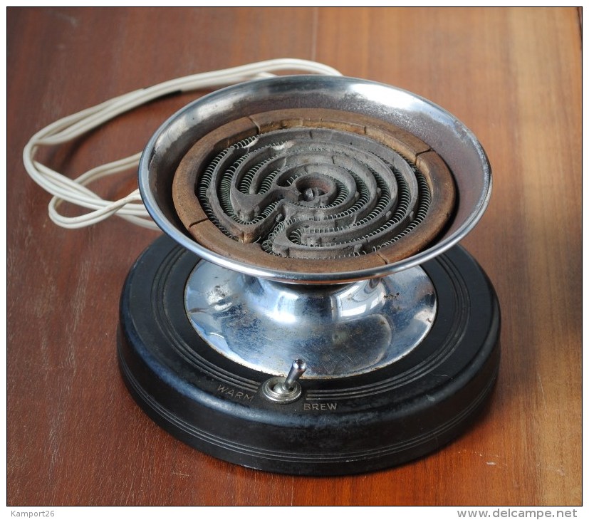 1930s WESTINGHOUSE Vacuum Pot Coffee Maker Base ELECTRIC HOT PLATE Burner STOVE Plaque Chauffante MOKA - Andere Componenten