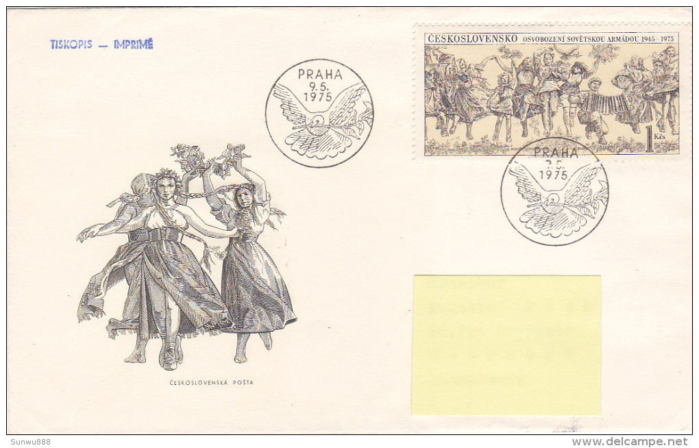 1975 - Osvobozeni Sovetskou Armadou 1975-1975 (to Luxembourg) Colombe De La Paix - FDC