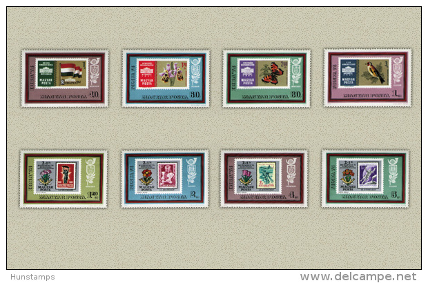 Hungary 1973. Ibra-Polska Animals / Butterfly Stamp On Stamp Set MNH (**) Michel: 2865-2872 / 3.50 EUR - Ungebraucht