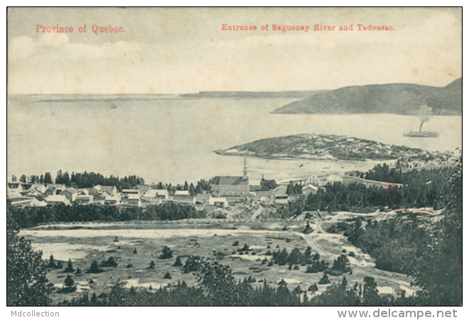 CA TADOUSAC / Entrance Of Saguenay And Tadousac / - Autres & Non Classés