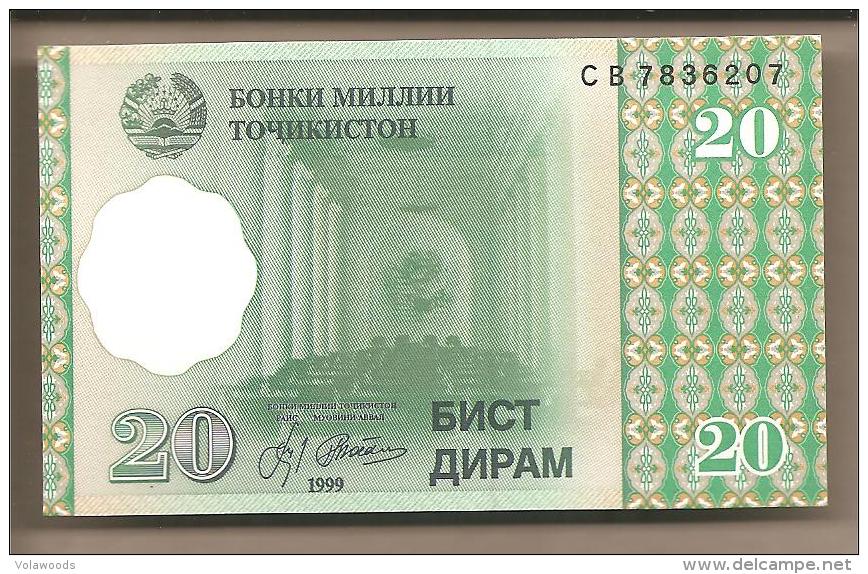 Tagikistan - Banconota Non Circolata Da 20 Diram - 1999 - Tadjikistan