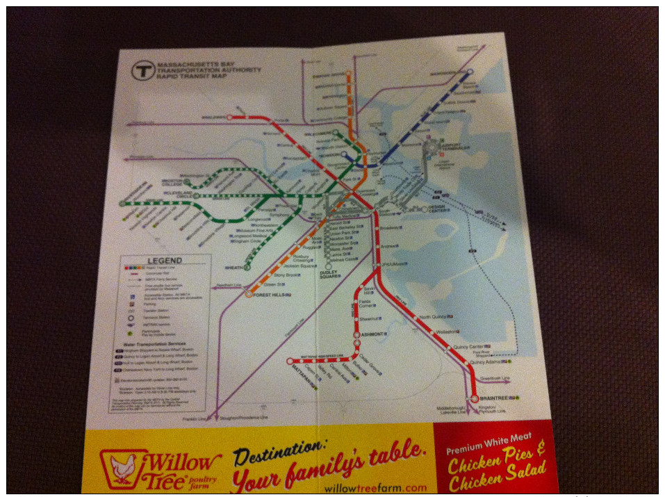 Subway Map Boston 2011 - World