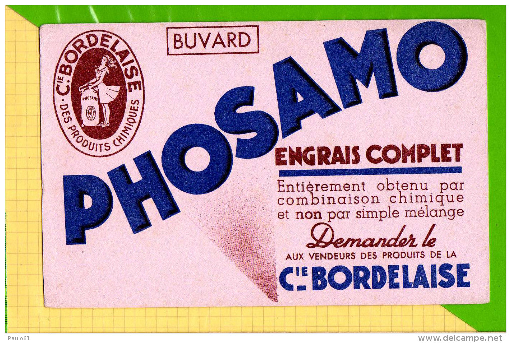 Buvard & Blotting Paper :  L´Engrais Complet PHOSAMO Cie Bordelaise - Agricultura