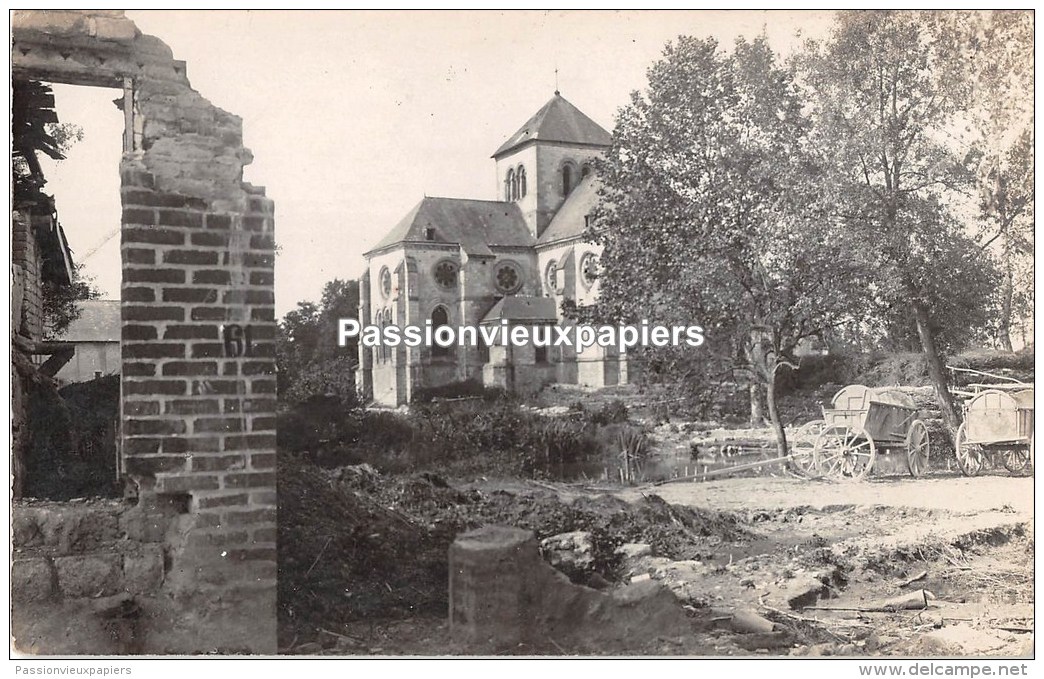 CARTE PHOTO ALLEMANDE BOULT SUR SUIPPE  1918 - Autres & Non Classés