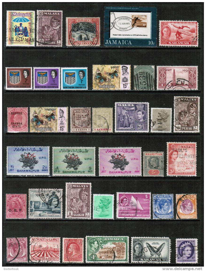 BRITISH COLONIES &amp; TERRITORIES---LOT Of USED &amp; UNUSED DL-178 - Collections (sans Albums)