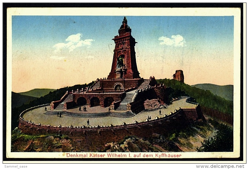 Kaiser-Wilhelm Denkmal Auf Dem Kyffhäuser  -  Ansichtskarte Ca. 1935    (5798) - Kyffhaeuser