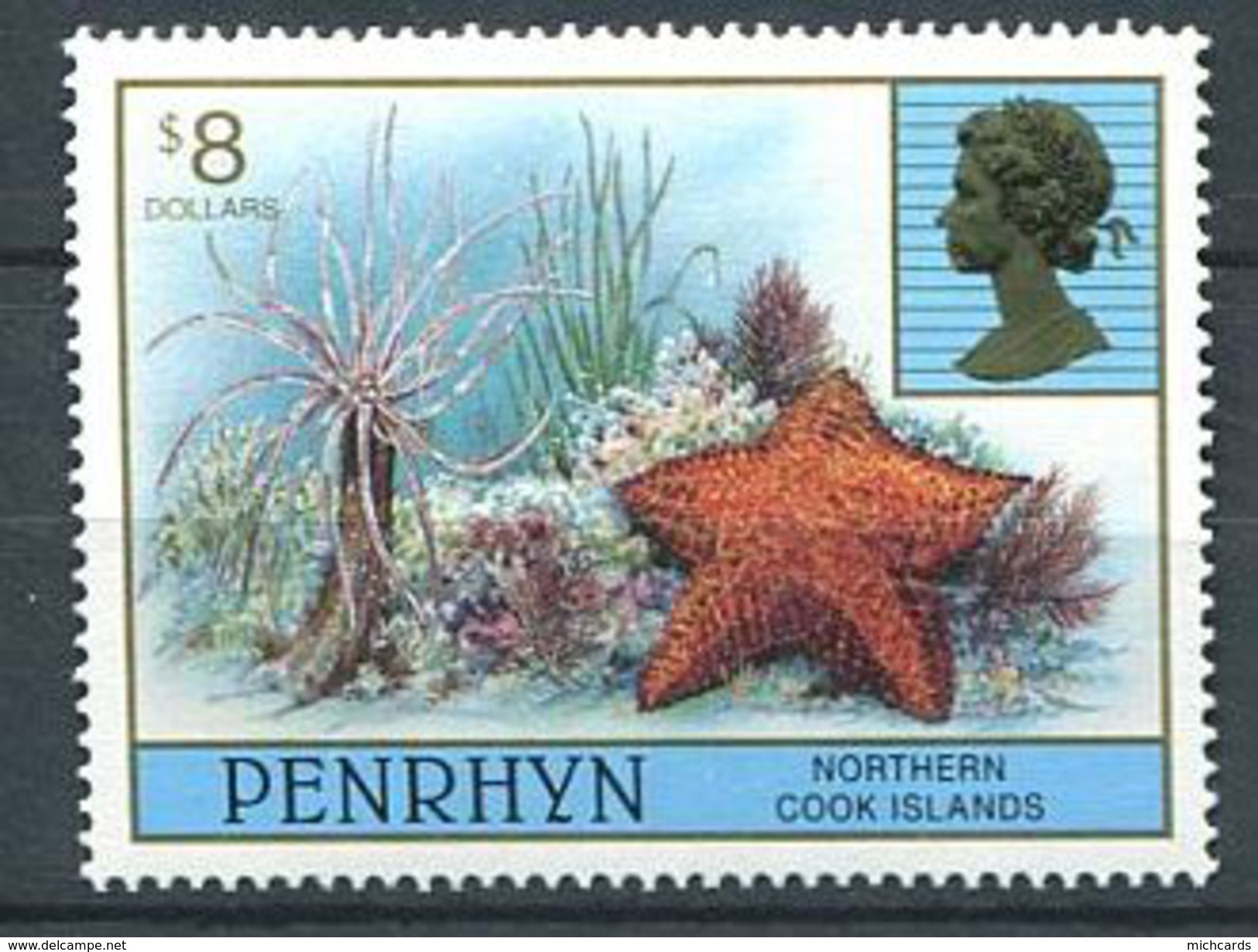 160 PENRHYN 1997 - Etoile De Mer Anemone (Yvert 433) Neuf ** (MNH) Sans Charniere - Penrhyn