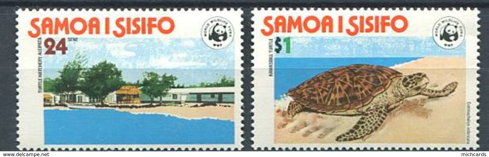 160 SAMOA 1978 - Tortue WWF (Yvert 408/09) Neuf ** (MNH) Sans Charniere - Samoa