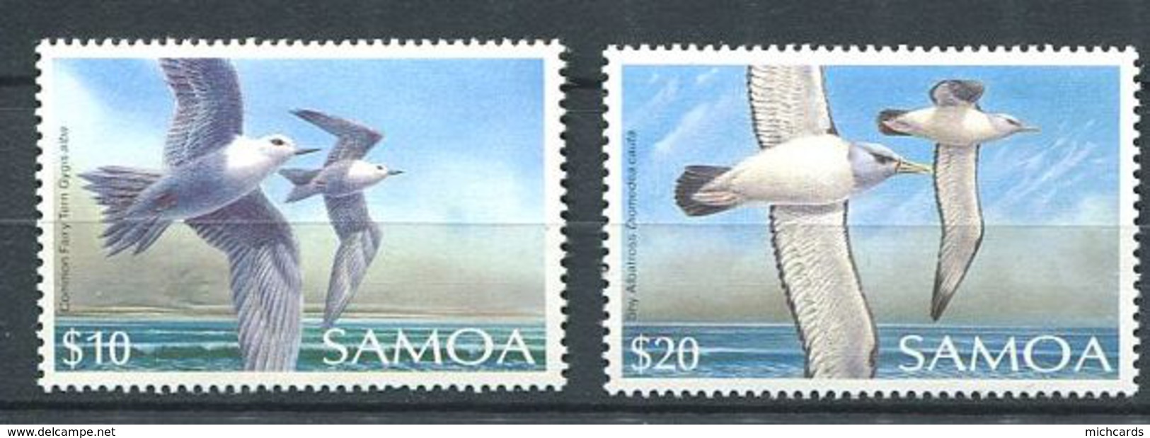 160 SAMOA 1989 - Oiseau (Yvert 702/03) Neuf ** (MNH) Sans Charniere - Samoa