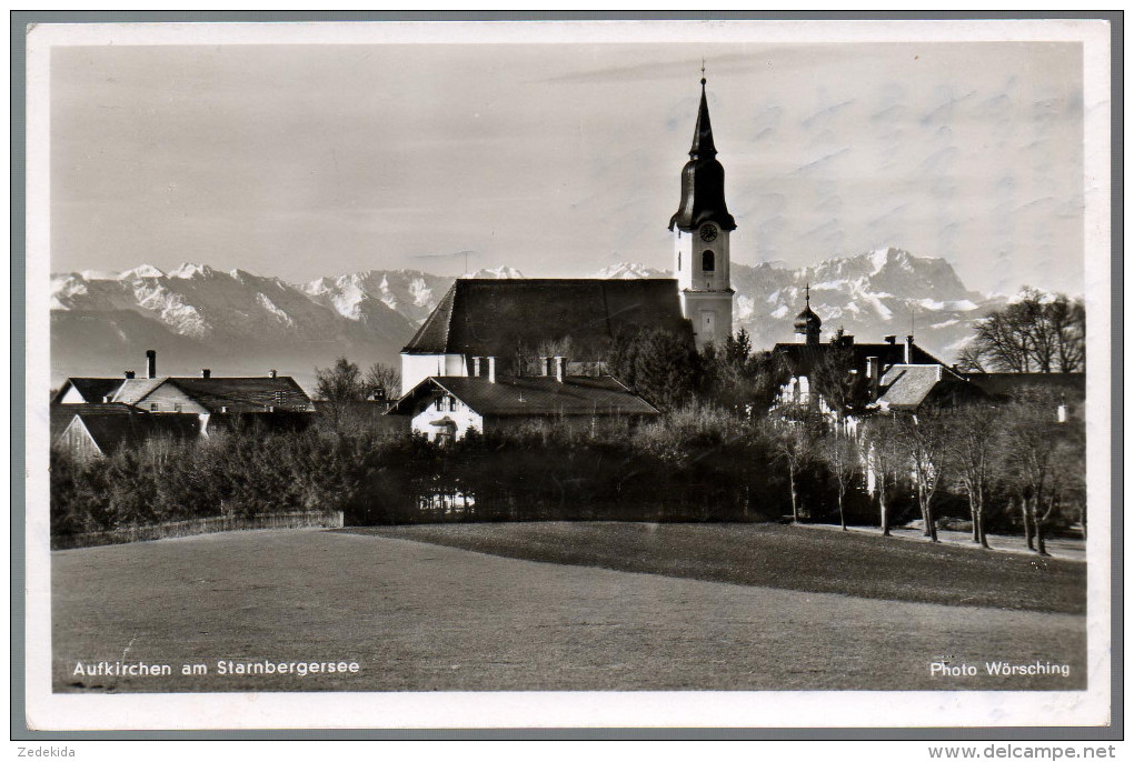 2311 - Alte Foto Ansichtskarte - Aufkirchen Starnberg Kirche Gel 1952 Nach Schwenningen - Bi Zohne - Wörsching - Münsingen