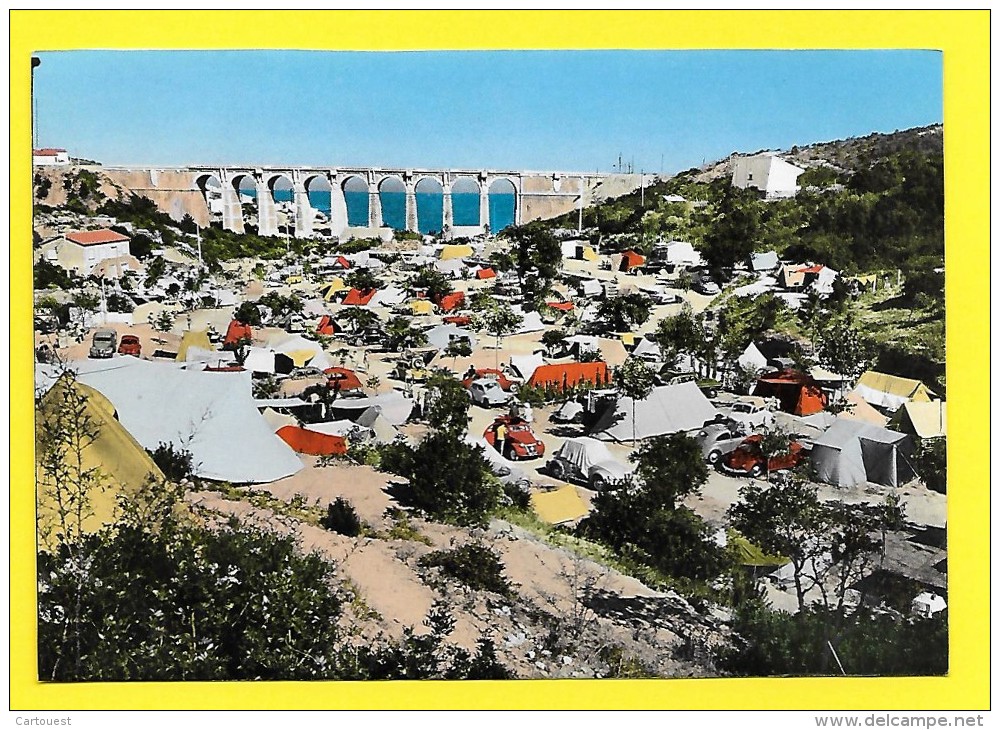 CPSM 83 ANTHEOR Camping - Vue D'ensemble ( 2 CV Rouge ) - Antheor