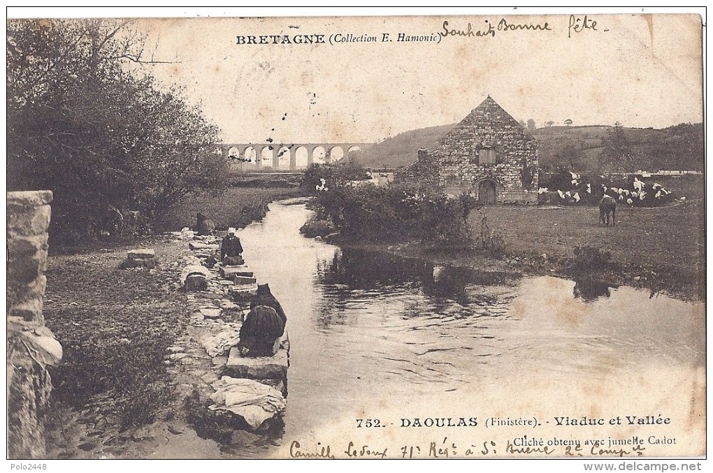 CPA - Daoulas - Viaduc Et Valée   ( En L´état ) - Daoulas