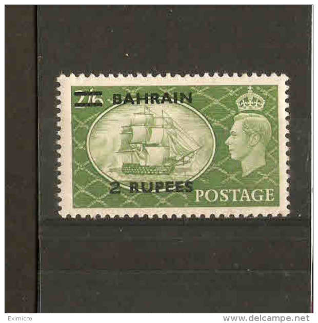 BAHRAIN 1951 2R On 2s 6d SG 77  LIGHTLY MOUNTED MINT Cat £50 - Bahrain (...-1965)