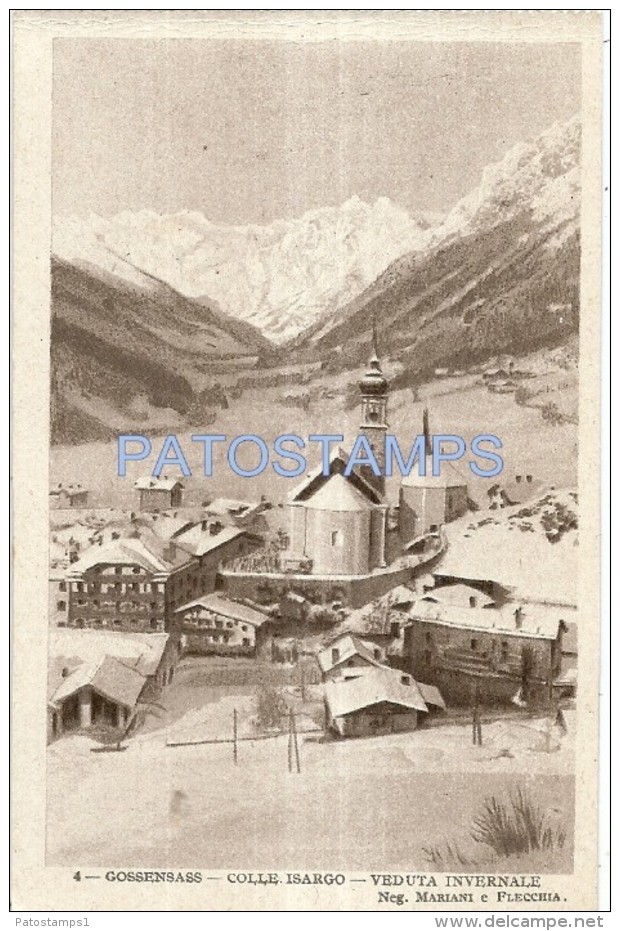 37445 ITALY GOSSENSASS COLLE ISARGO BOLZANO VIEW PANORAMIC WINTER POSTAL POSTCARD - Sonstige & Ohne Zuordnung