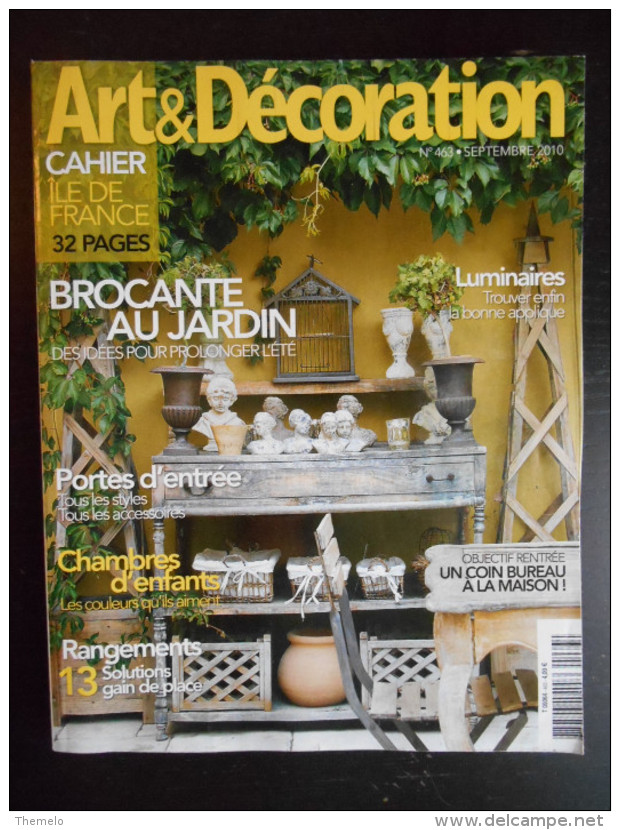 "Art & Décoration" N°463 Septembre 2010 - Décoration Intérieure