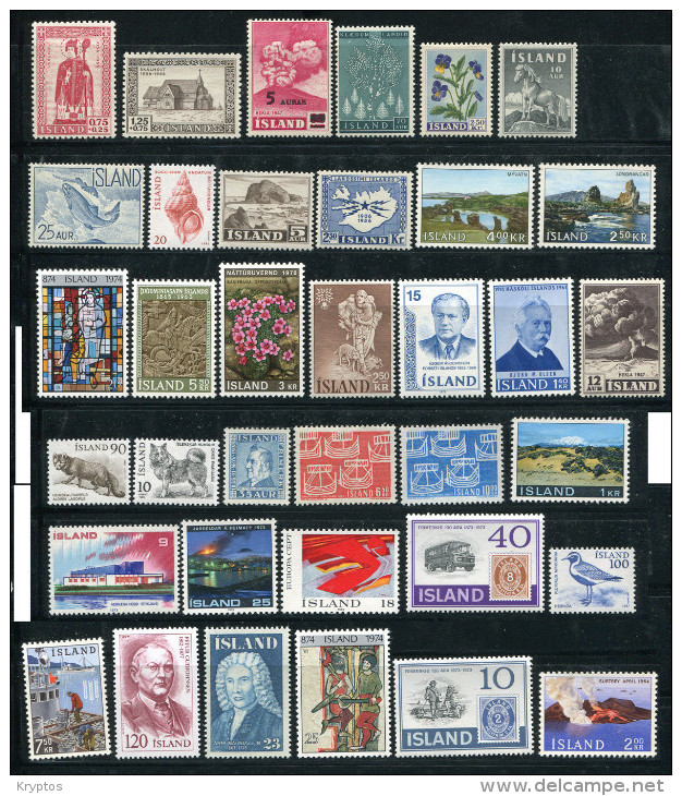 Iceland. A Selection Of Stamps - Collections, Lots & Séries