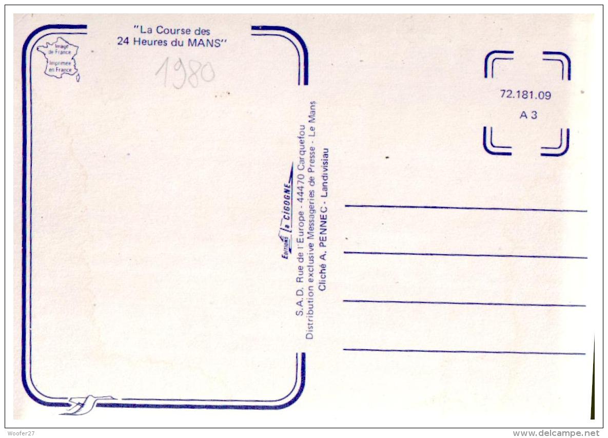 CPM LE MANS , CIRCUIT LES 24 HEURES DU MANS , Course Automobile En 1980 , Porsche - Le Mans