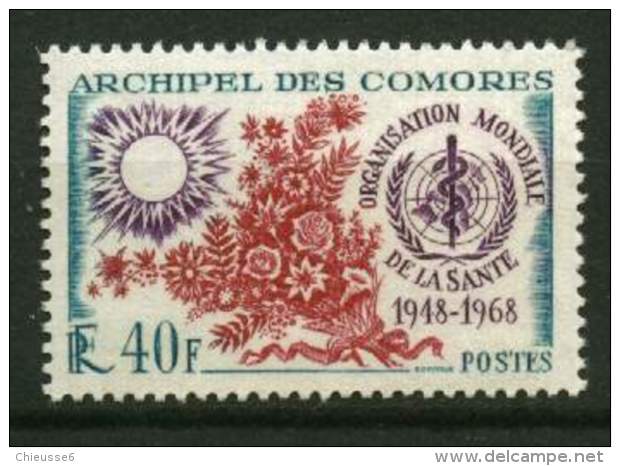 Comores ** N° 46 - OMS . - Unused Stamps