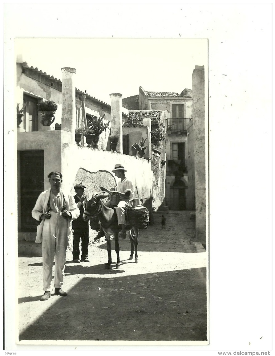 Taormina-Messina -Sicilia-(Costumi E Mestieri Siciliani: Venditore Di Latte Su Asino).P.formato.Nuova - Andere & Zonder Classificatie