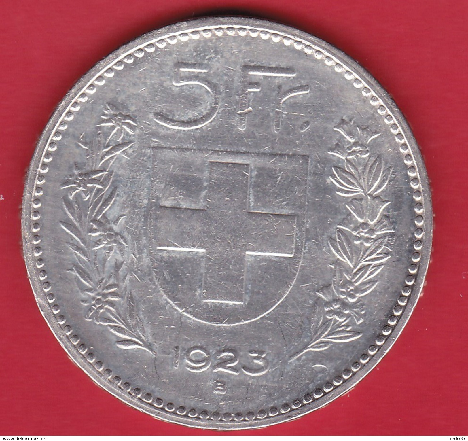 Suisse 5 Francs Argent 1923 B - TTB - Autres & Non Classés