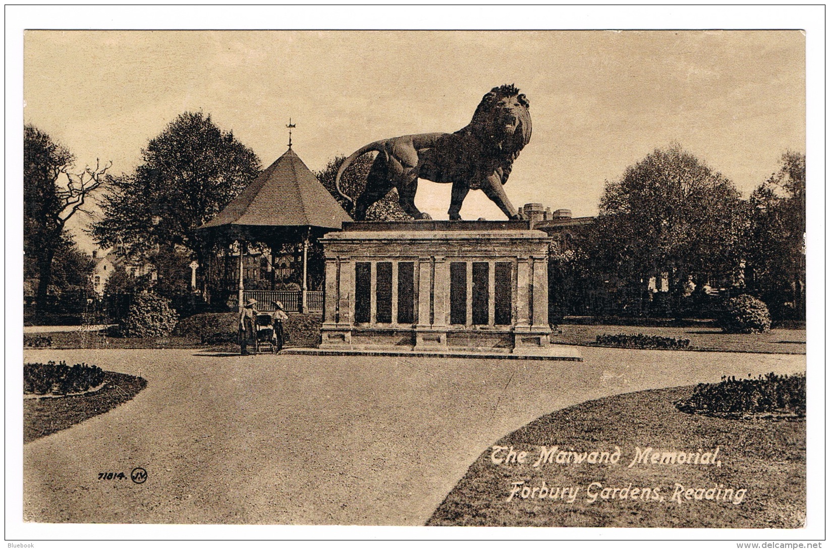 RB 1089 - Early Postcard - The Maiwand Memorial Forbury Gardens - Reading Berkshire - Reading