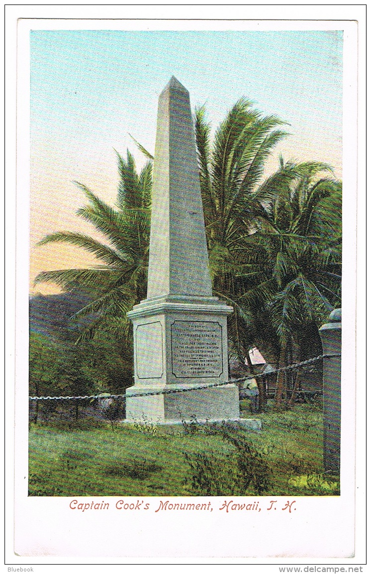 RB 1090 - Early Postcard - Captain Cook Monument - Hawaii - USA - Honolulu