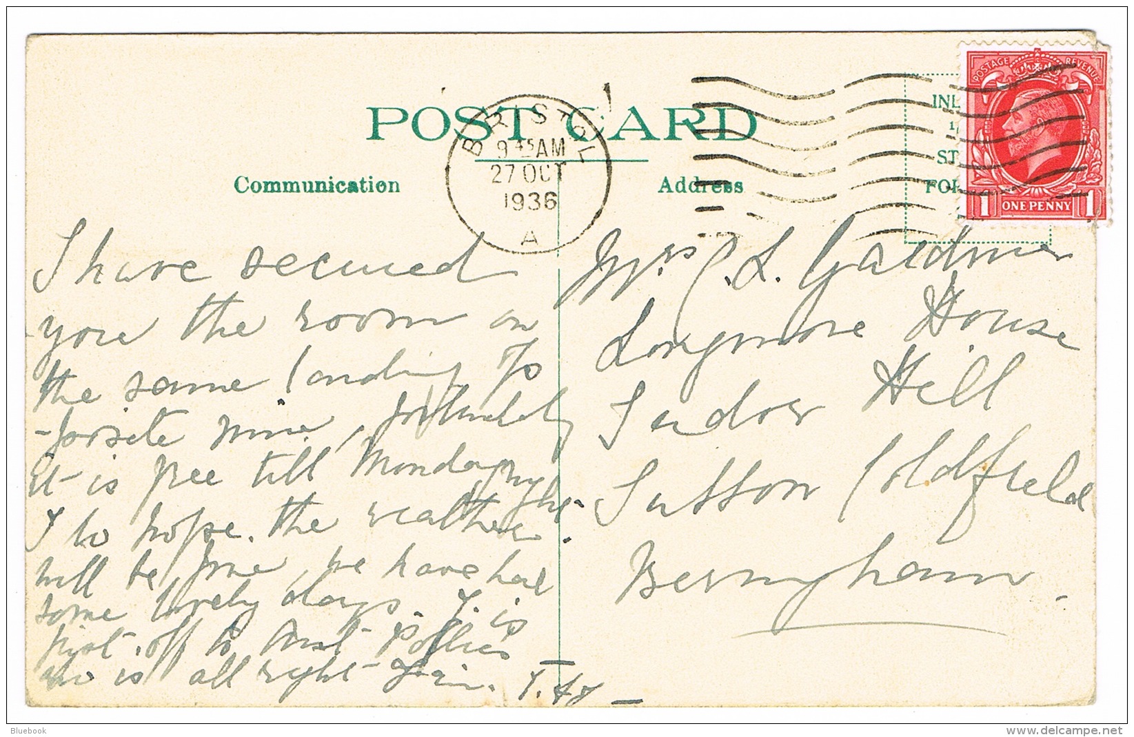 RB 1090 - 1936 Postcard - The Dairy Arundel - Sussex - Arundel