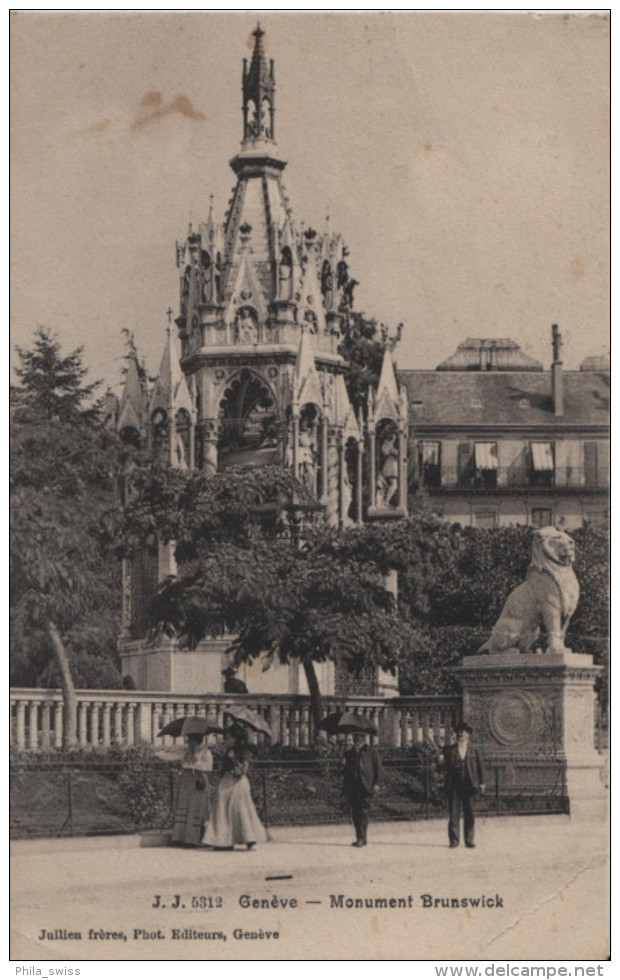 Genève - Genf - Monument Brunswick - Animée - Genève