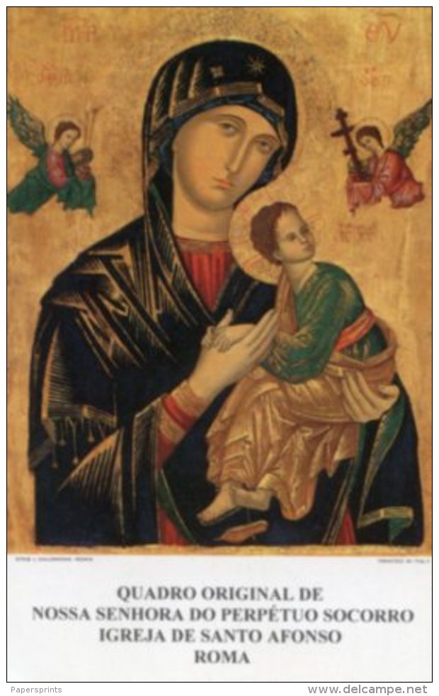 Roma - Santino QUADRO ORIGINAL DE NOSSA SENHORA DO PERPÉTUO SOCORRO, Igreja De Santo Afonso - PERFETTO M57 - Religion &  Esoterik