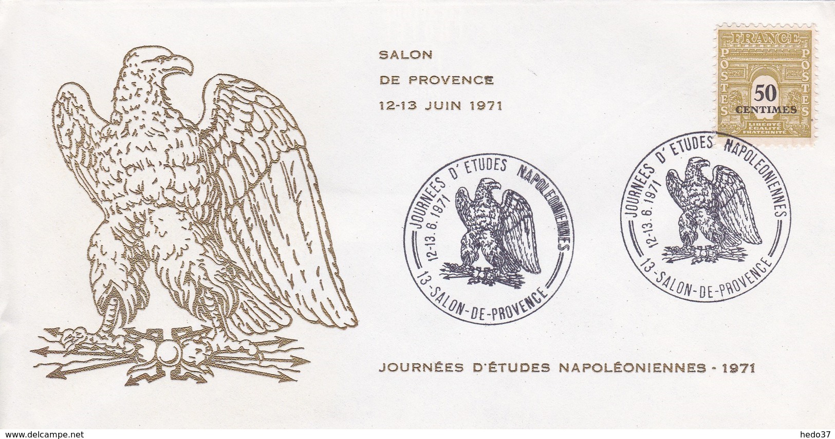 Thème Napoléon - Enveloppe - Oblitération Spéciale - Napoleon