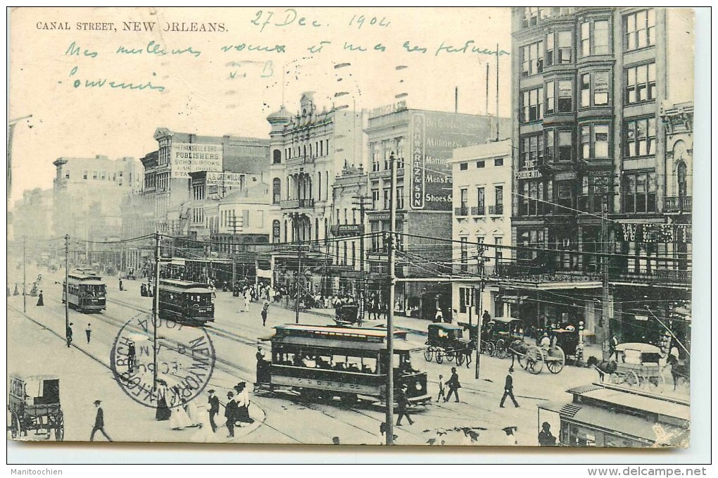 ETATS UNIS LOUISIANE NOUVELLE ORLEANS CANAL STREET - New Orleans