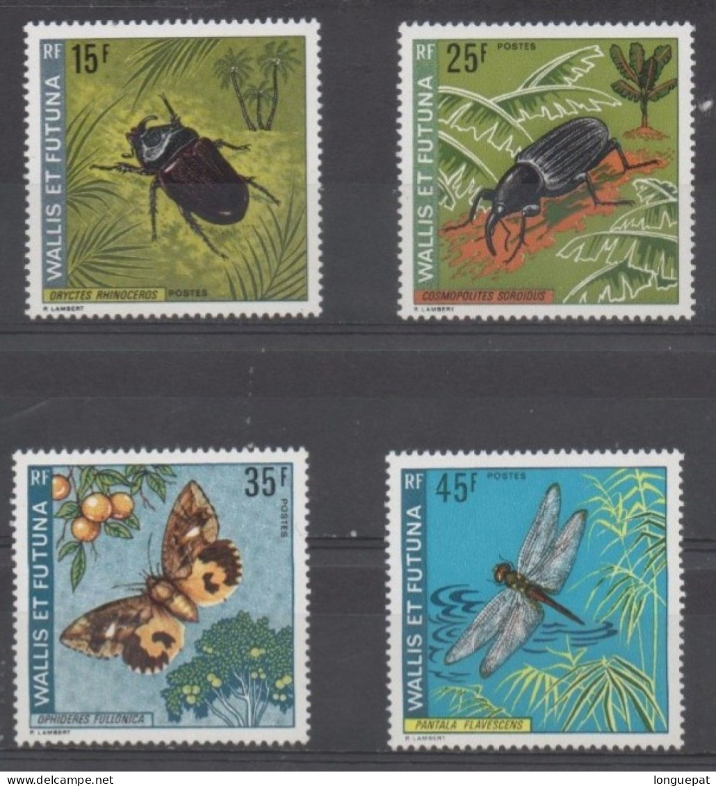 WALLIS Et FUTUNA - Faune - Insectes - Coléoptères : Oryctes Rhinoceros, Cosmopolites Sordidus, Pantala Flavescens, - Unused Stamps