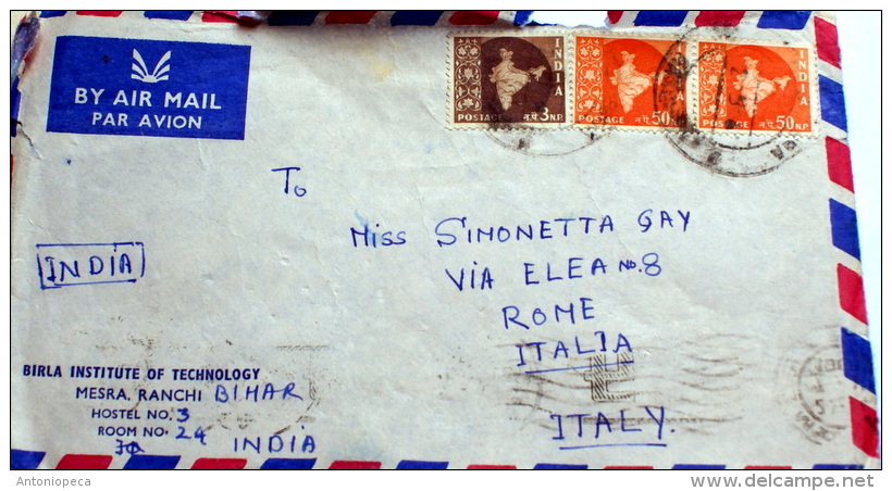 INDIA - 1961 AEROGRAMMA VIAGGIATO - Airmail