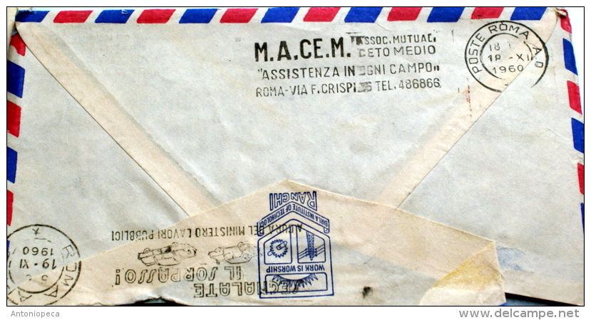 INDIA - 1960 AEROGRAMMA VIAGGIATO - Airmail